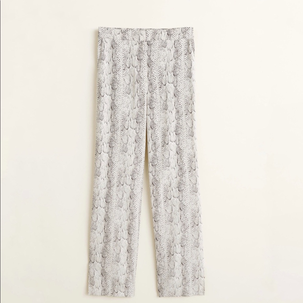 MANGO Snake print pants